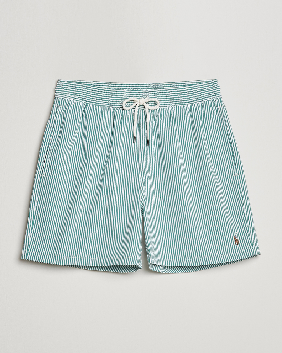 Mies | Uimahousut | Polo Ralph Lauren | Recycled Traveler Seersucker Swimshorts Green