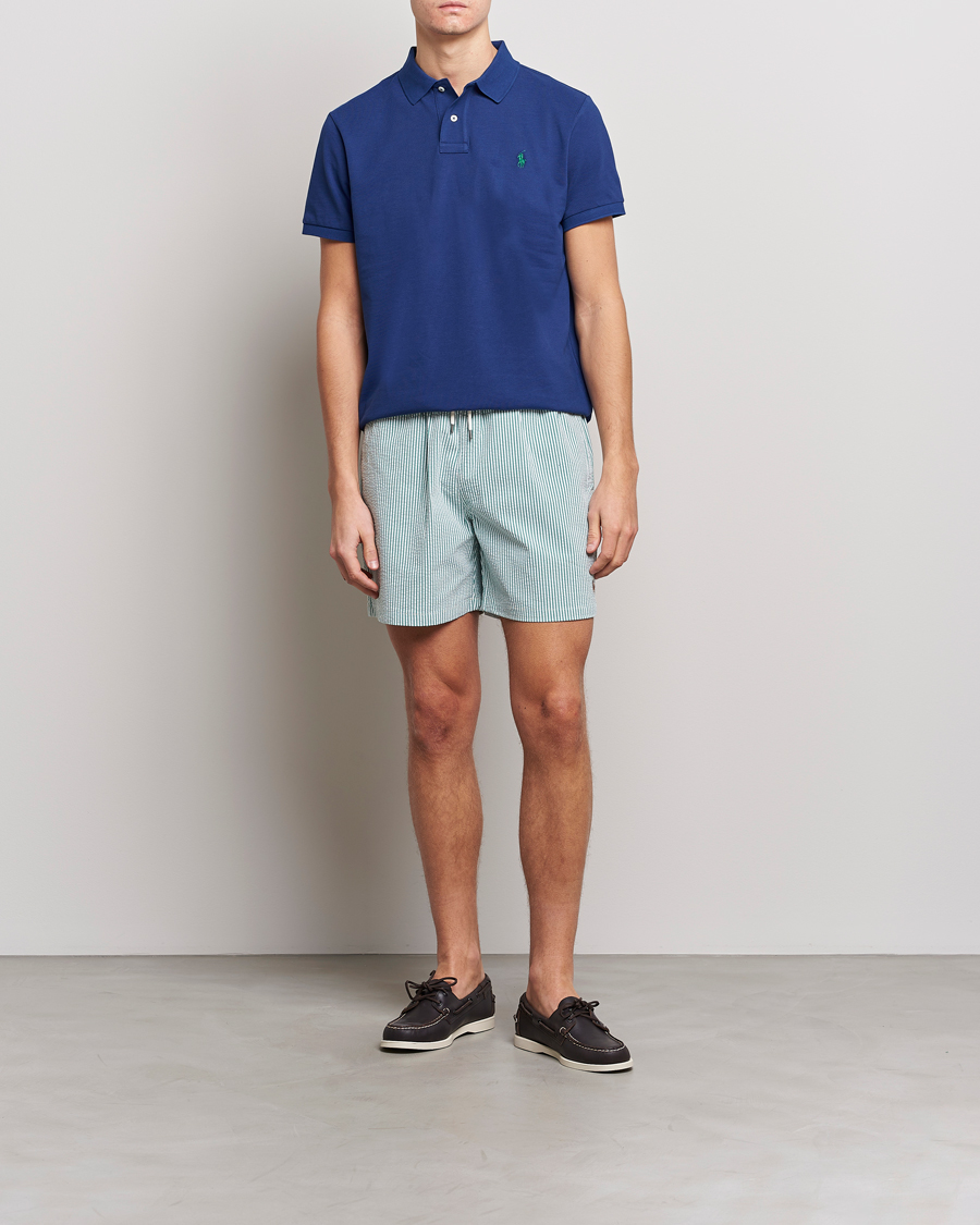 Mies | Uimahousut | Polo Ralph Lauren | Recycled Traveler Seersucker Swimshorts Green