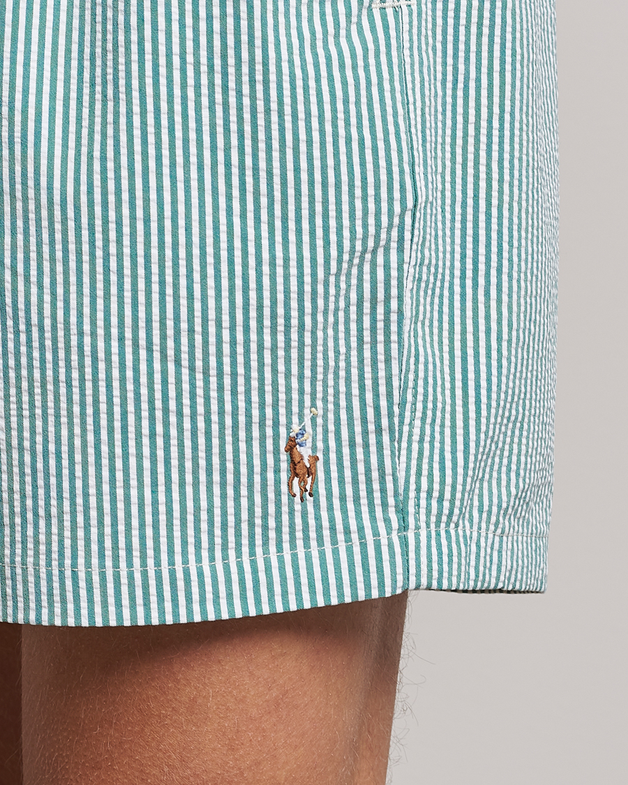 Mies | Uimahousut | Polo Ralph Lauren | Recycled Traveler Seersucker Swimshorts Green