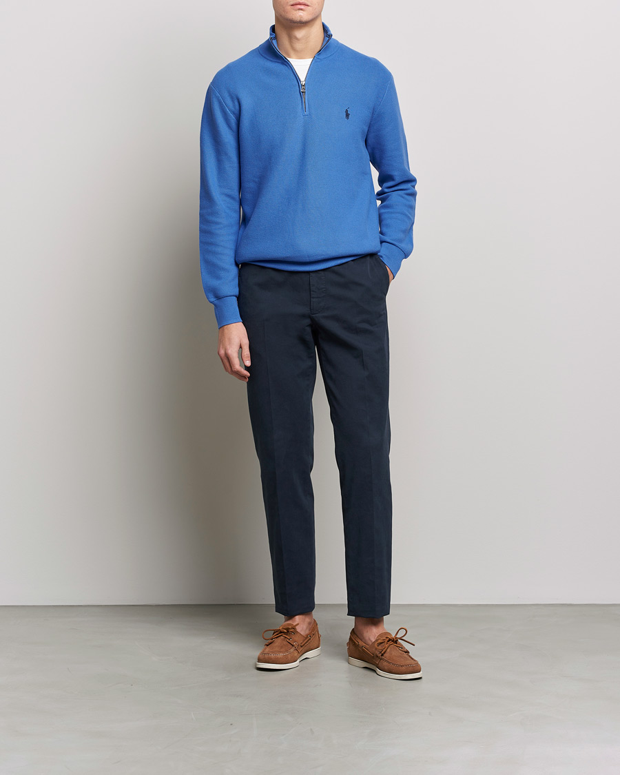 Mies | Vaatteet | Polo Ralph Lauren | Cotton Half Zip Maidstone Blue
