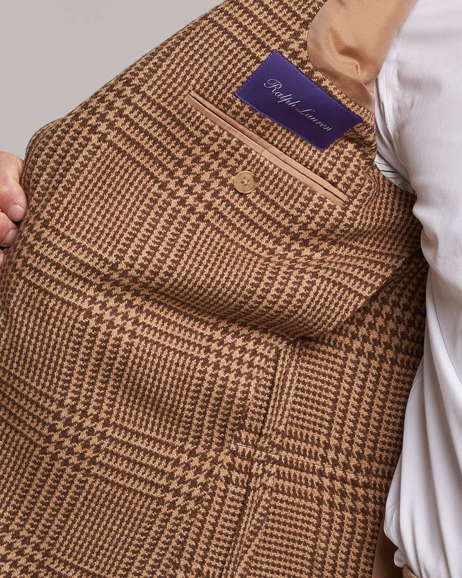 Mies | Pikkutakit | Ralph Lauren Purple Label | Glenplaid Sportcoat Beige/Brown