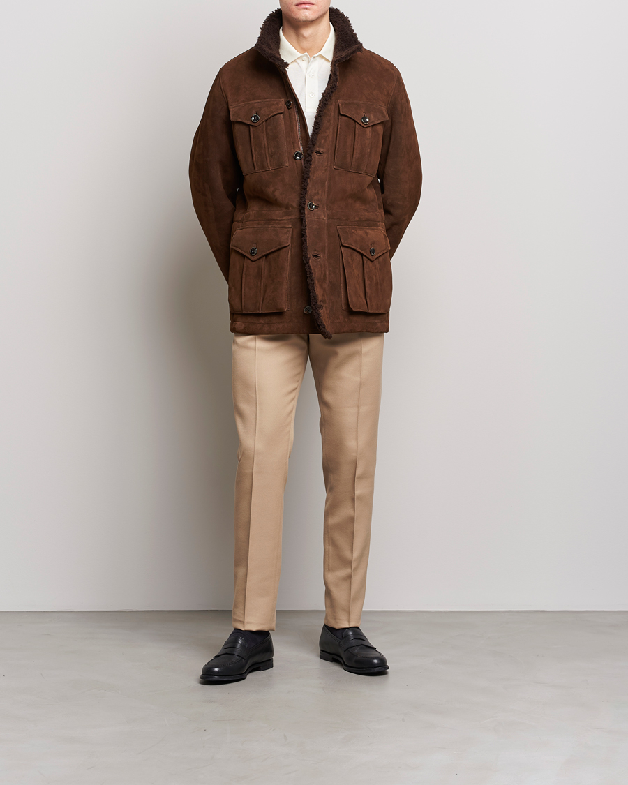 Mies | Housut | Ralph Lauren Purple Label | Cavalry Twill Trousers Tan