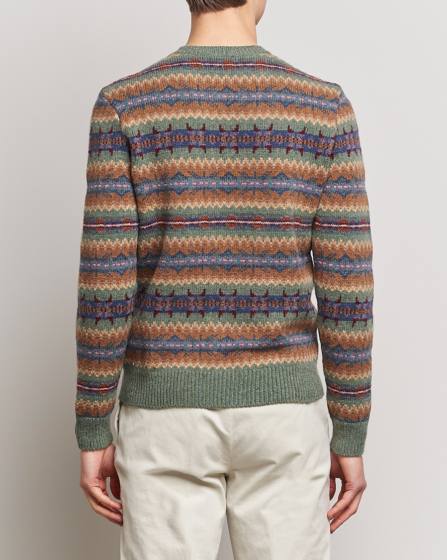 Mies | Puserot | Ralph Lauren Purple Label | Fairisle Jacquard Sweater Tan Multi