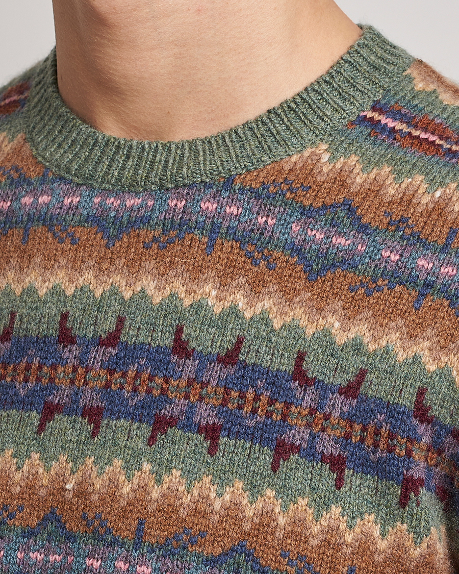 Mies | Puserot | Ralph Lauren Purple Label | Fairisle Jacquard Sweater Tan Multi