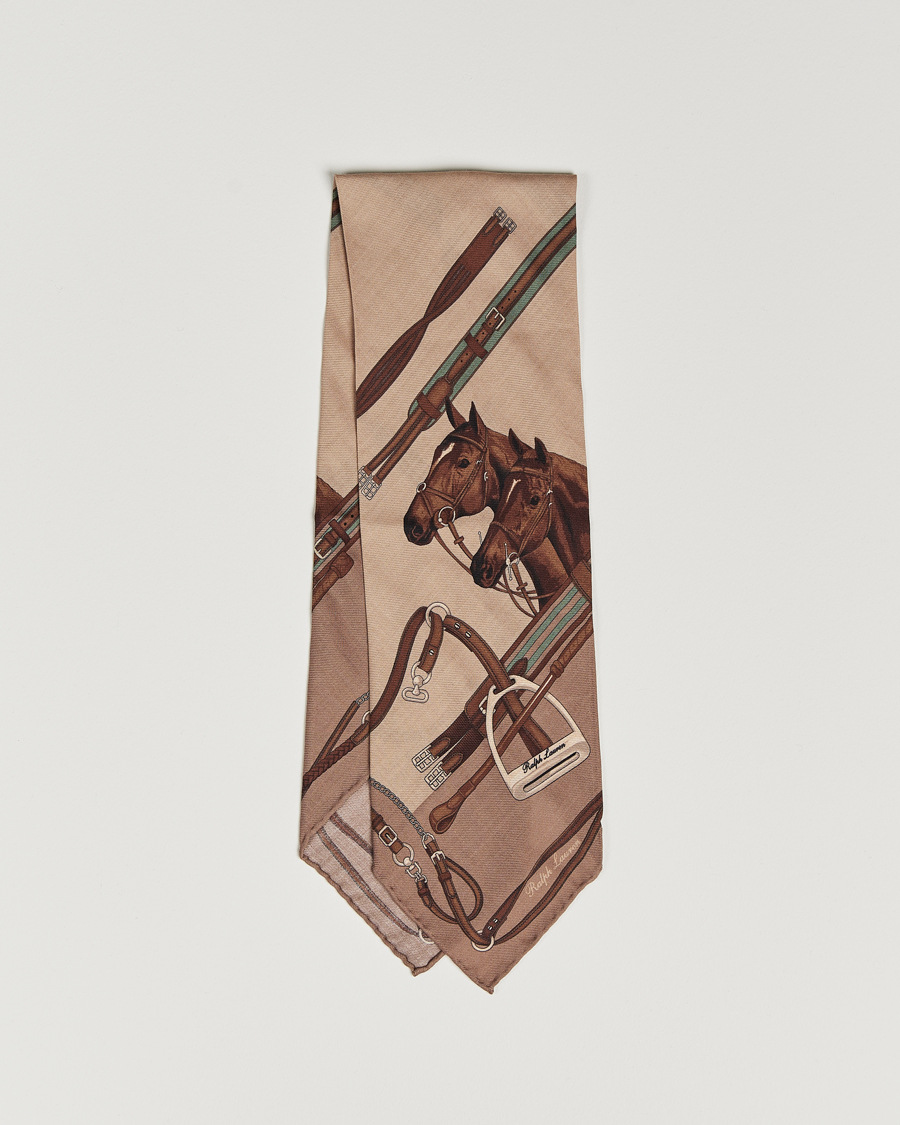 Mies | Ralph Lauren Purple Label Equestrian Cashmere Neckerchief Beige | Ralph Lauren Purple Label | Equestrian Cashmere Neckerchief Beige