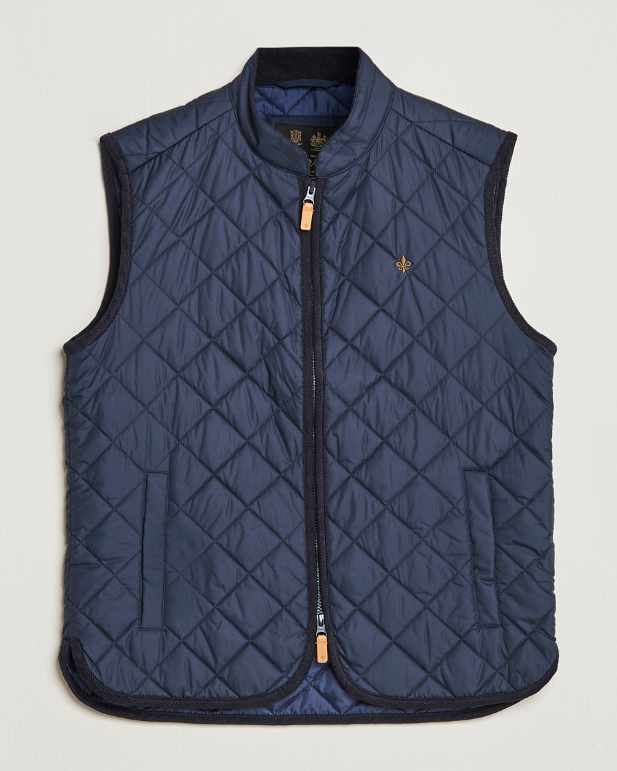 Mies | Ulkoliivit | Morris | Teddy Quilted Vest Old Blue