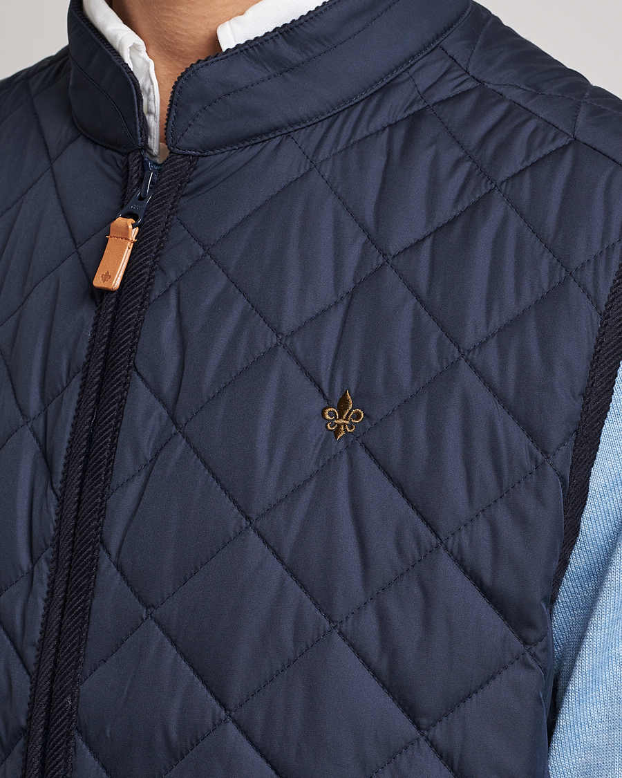 Mies | Ulkoliivit | Morris | Teddy Quilted Vest Old Blue