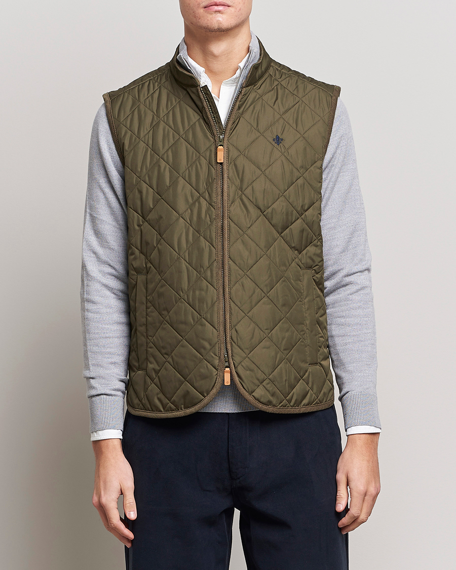 Mies |  | Morris | Teddy Quilted Vest Olive
