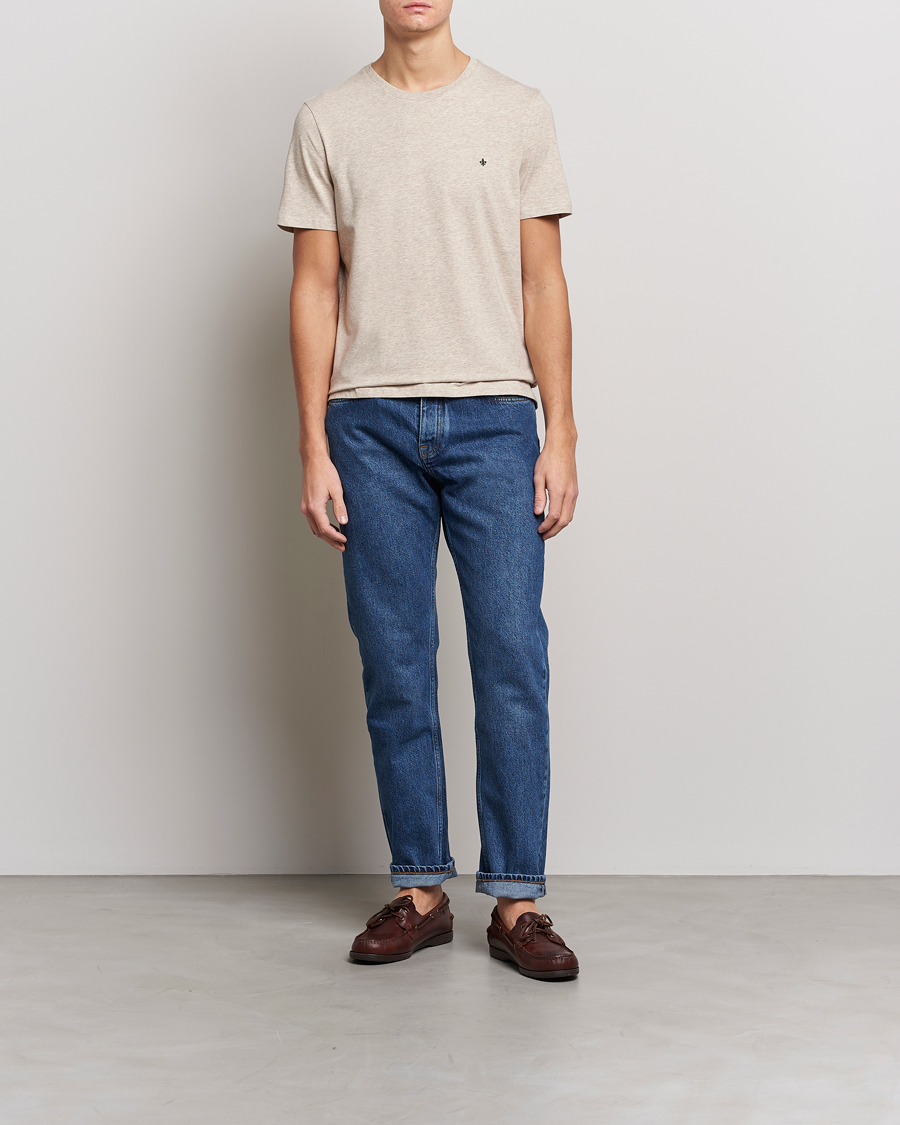 Mies | T-paidat | Morris | James Crew Neck T-shirt Khaki