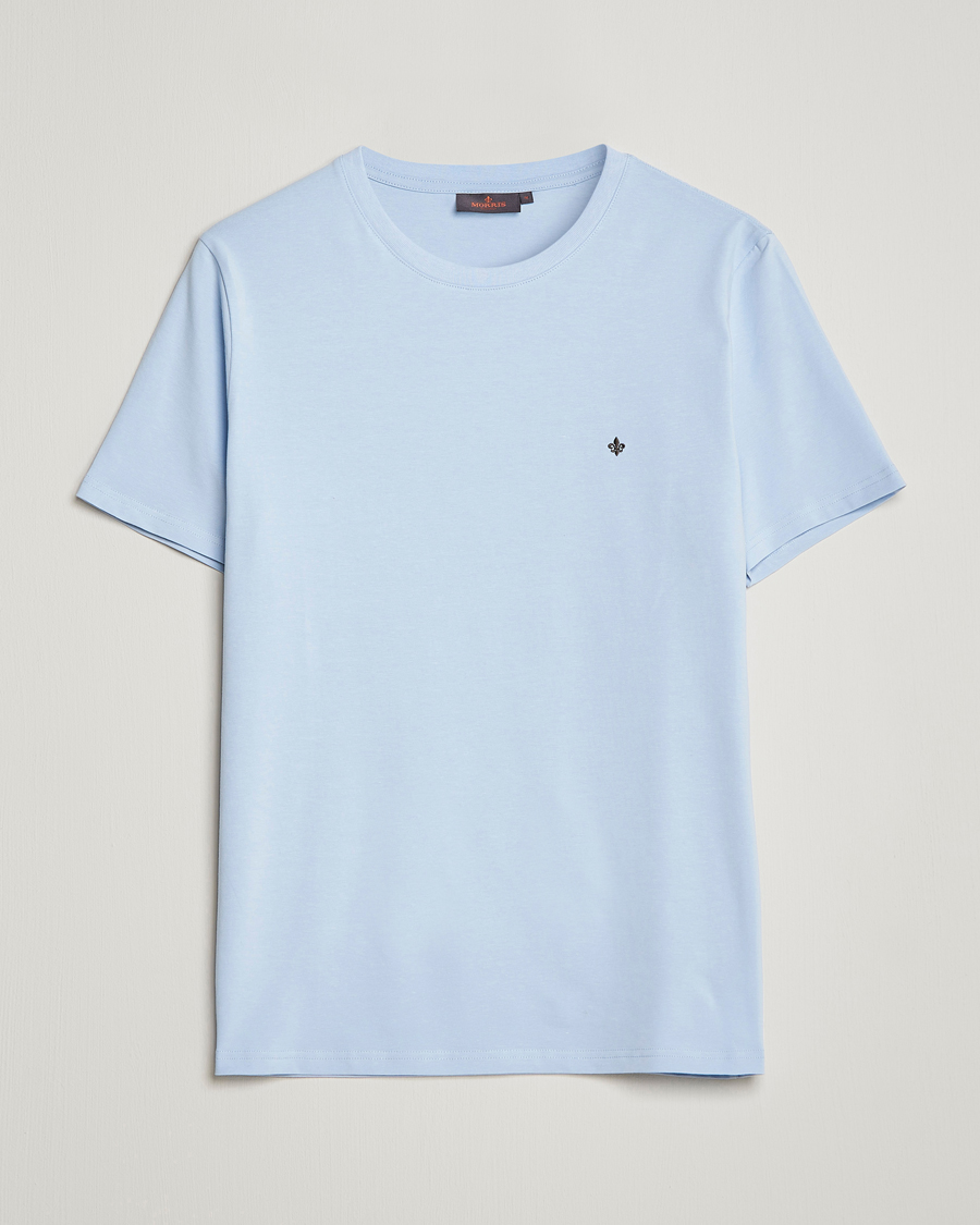 Mies | T-paidat | Morris | James Crew Neck T-shirt Light Blue