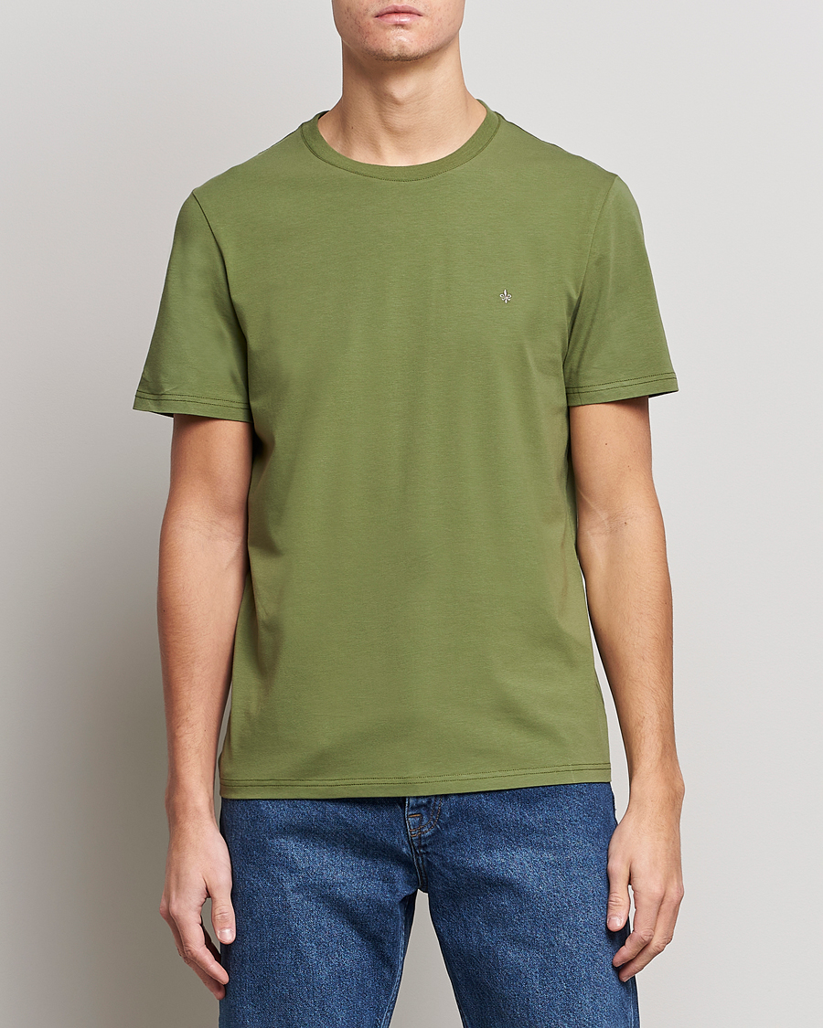 Mies | T-paidat | Morris | James Crew Neck T-shirt Olive