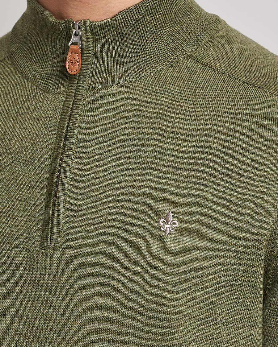 Mies | Puserot | Morris | John Merino Half Zip Sage Green