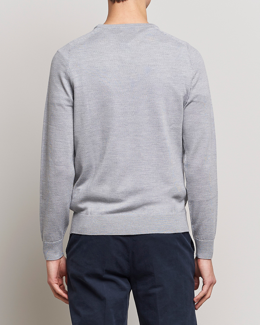 Mies | Puserot | Morris | Merino Crew Neck Pullover Grey