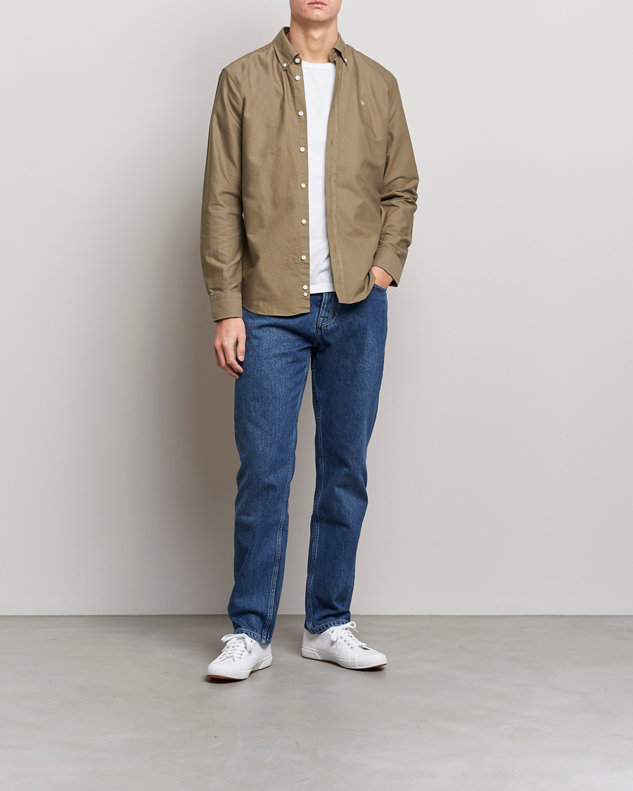 Mies | Kauluspaidat | Morris | Douglas Oxford Shirt Olive