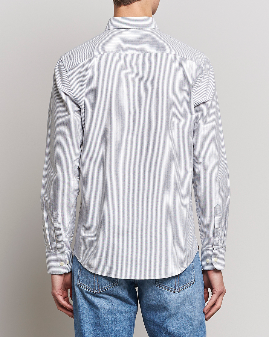 Mies | Kauluspaidat | Morris | Douglas Oxford Striped Shirt Blue