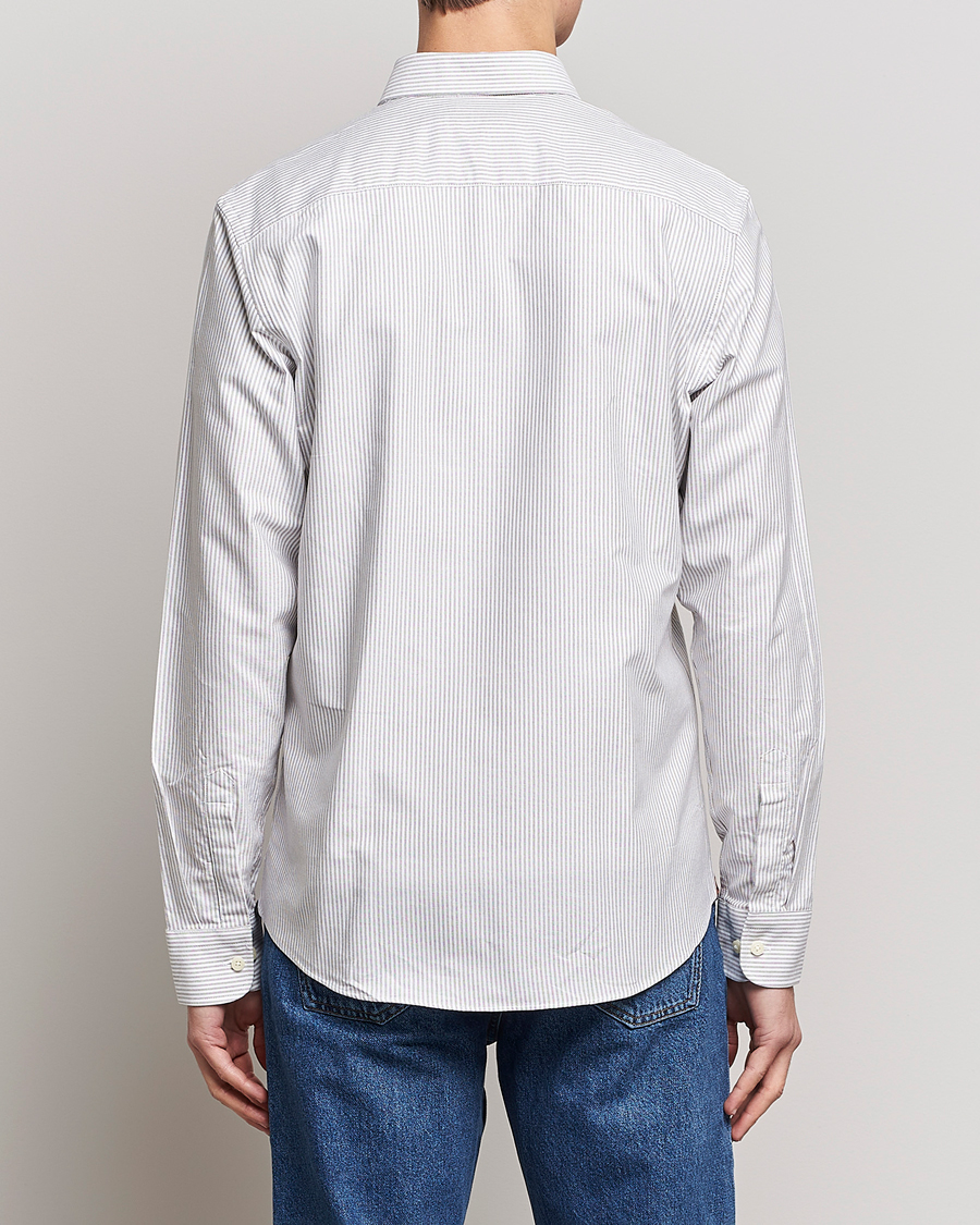 Mies | Kauluspaidat | Morris | Douglas Oxford Striped Shirt Brown