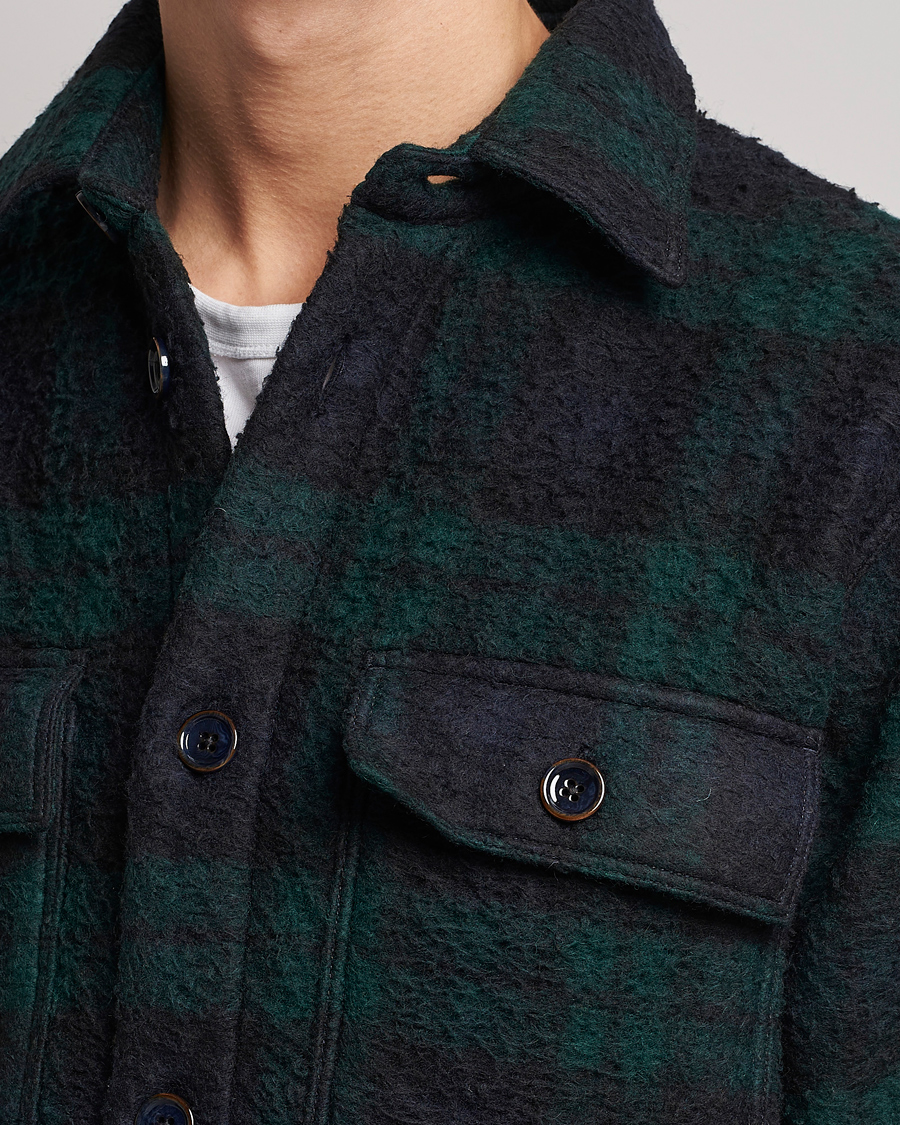 Mies | Takit | NN07 | Soren Blackwatch Checked Jacket Navy/Green