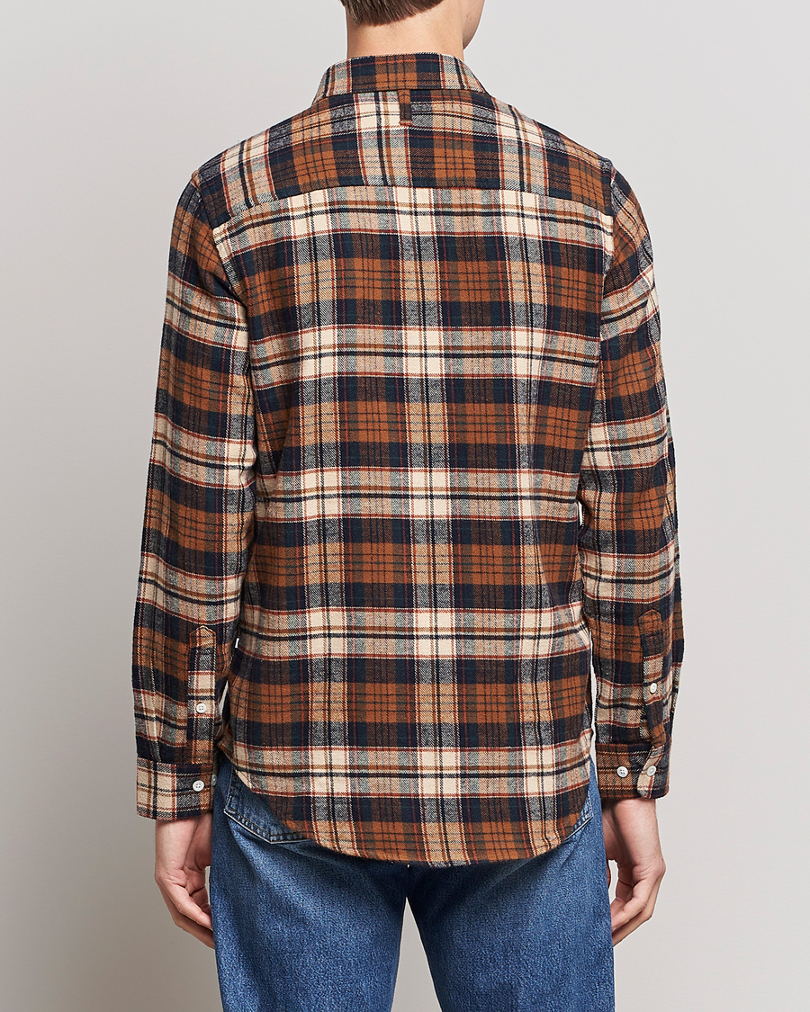 Mies | Kauluspaidat | NN07 | Arne Brushed Cotton Checked Shirt Multi