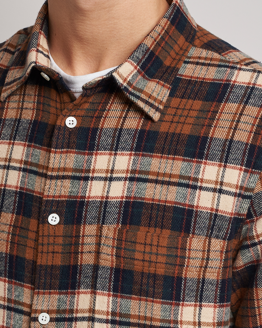 Mies | Kauluspaidat | NN07 | Arne Brushed Cotton Checked Shirt Multi