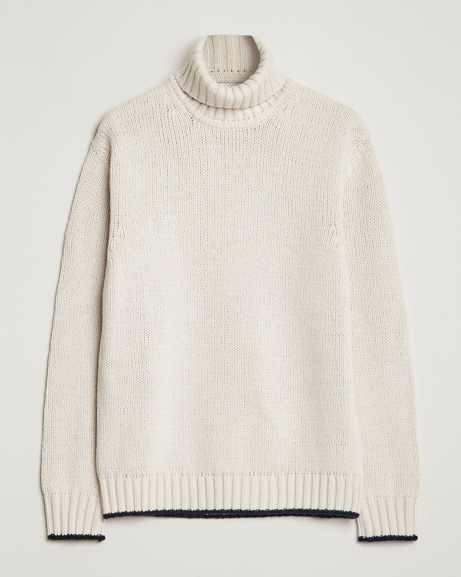 Mies | Puserot | NN07 | Bert Knitted Rollneck Ecru