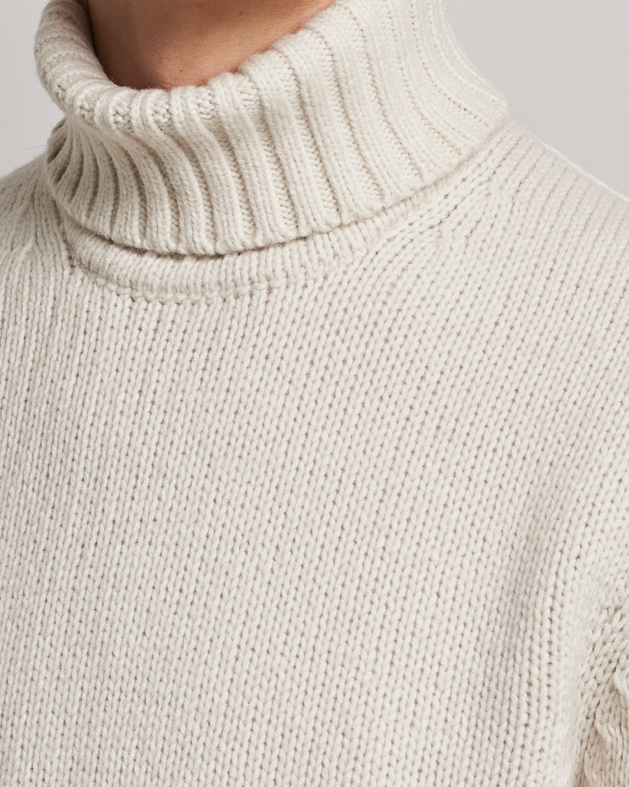 Mies | Puserot | NN07 | Bert Knitted Rollneck Ecru