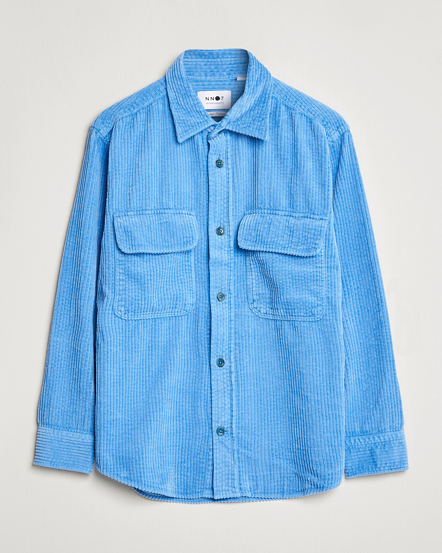 Mies | Paitatakkien aika | NN07 | Folmer Corduroy Shirt Cobalt Blue