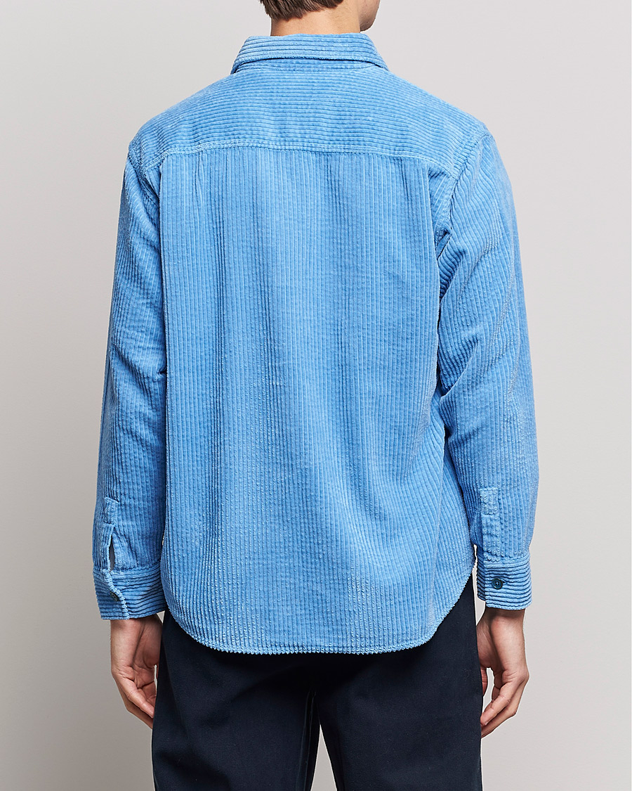 Mies | Kauluspaidat | NN07 | Folmer Corduroy Shirt Cobalt Blue