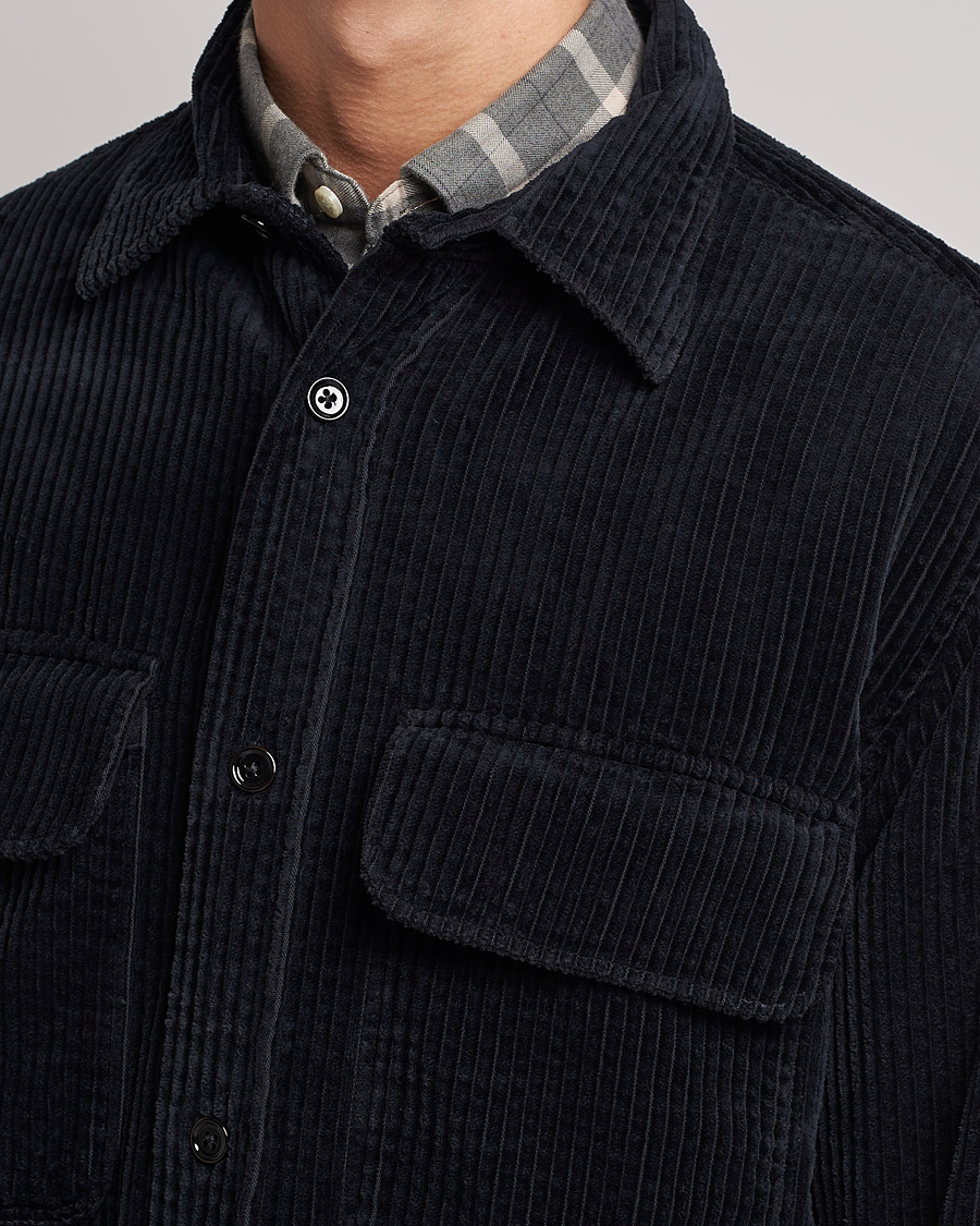 Mies | Kauluspaidat | NN07 | Folmer Corduroy Overshirt Black