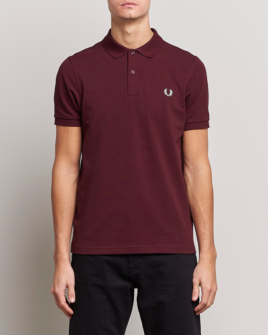 Mies | Pikeet | Fred Perry | Plain Polo Pique Oxblood