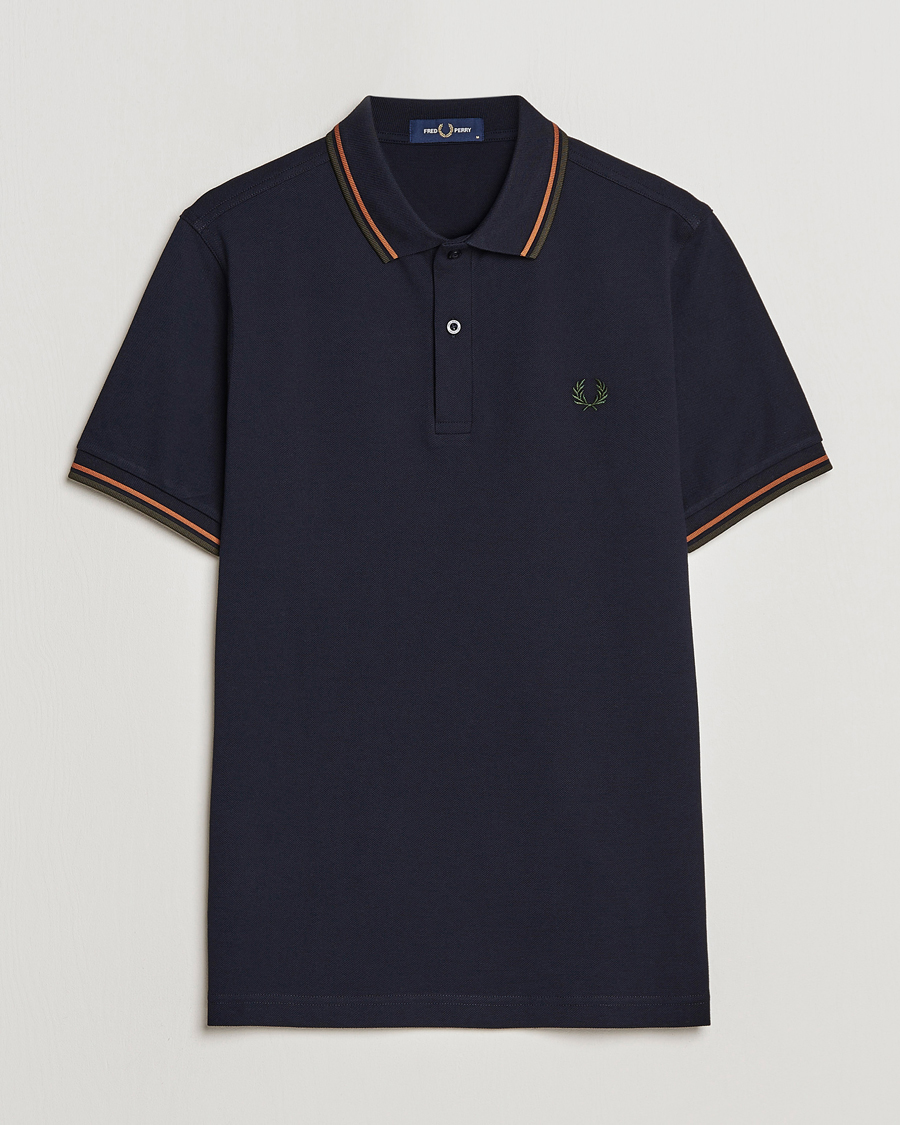 Mies | Pikeet | Fred Perry | Twin Tipped Polo Shirt Navy Night Green