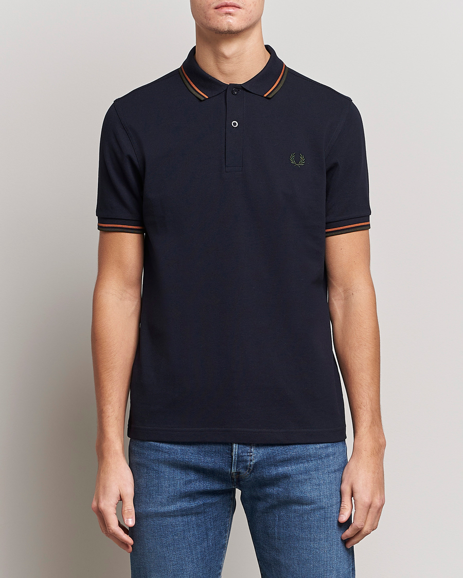 Mies | Pikeet | Fred Perry | Twin Tipped Polo Shirt Navy Night Green