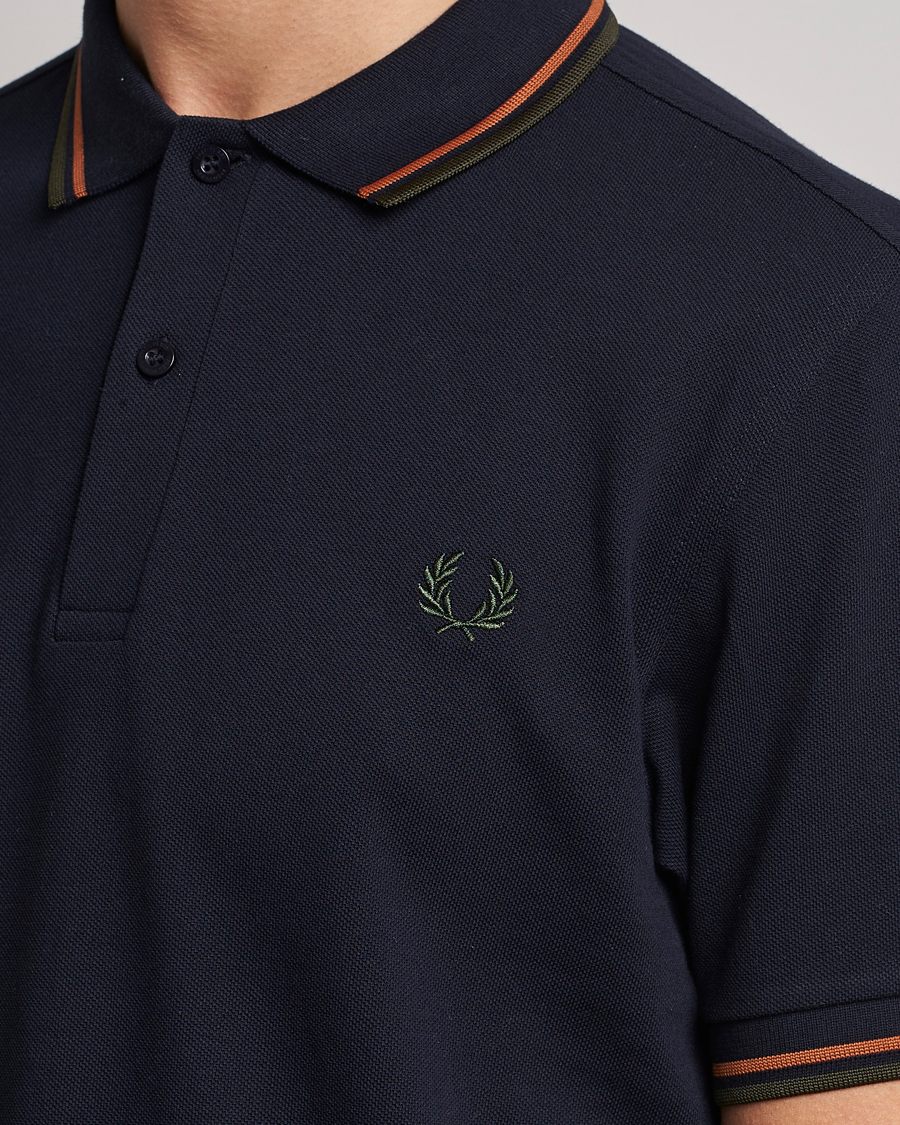 Mies | Pikeet | Fred Perry | Twin Tipped Polo Shirt Navy Night Green