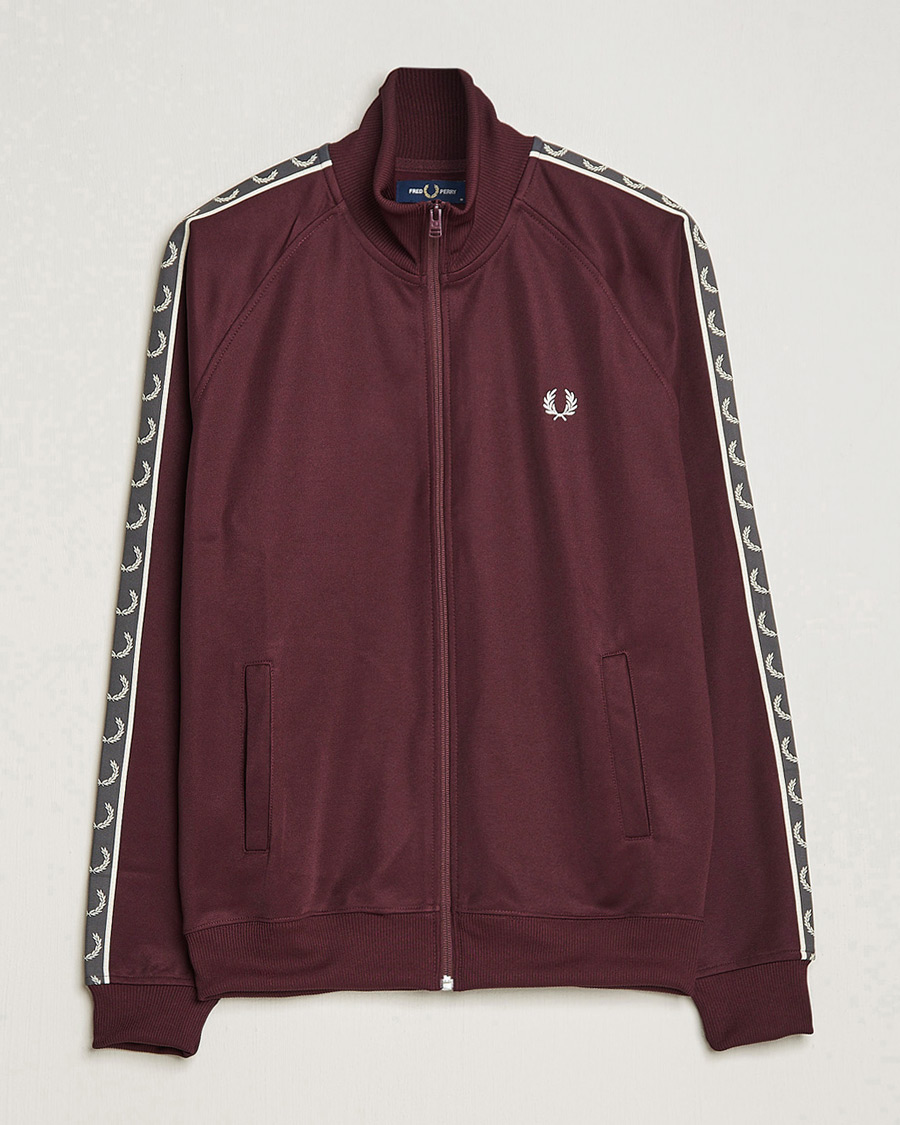 Mies | Puserot | Fred Perry | Taped Track Jacket Oxblood