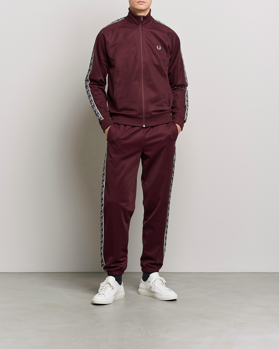 Mies | Puserot | Fred Perry | Taped Track Jacket Oxblood