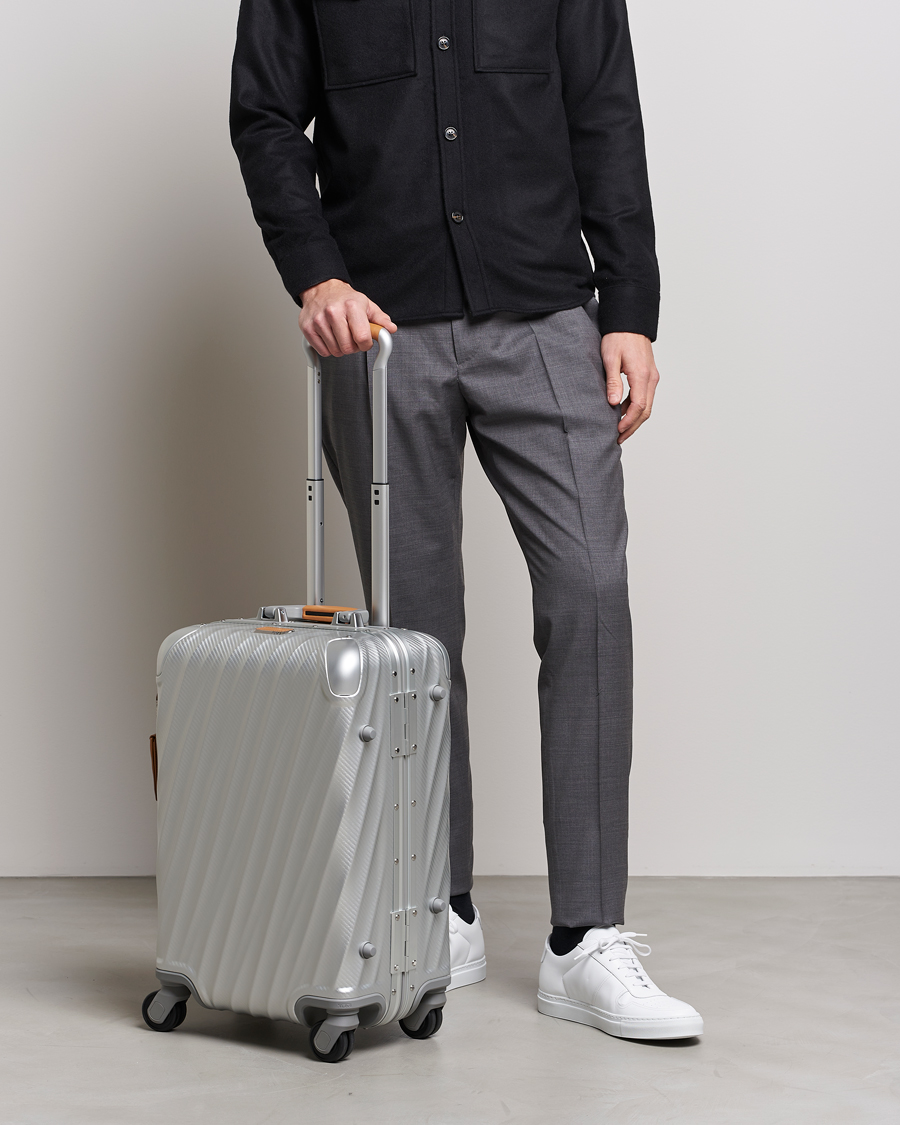 Mies |  | TUMI | International Carry-on Aluminum Trolley Texture Silver