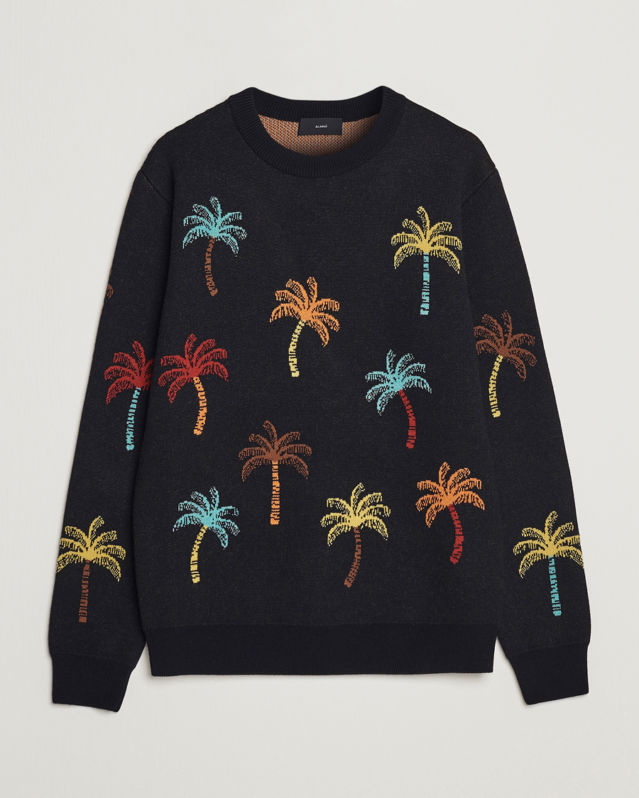 Mies | Puserot | Alanui | Palm Tree Jacquard Sweater Black