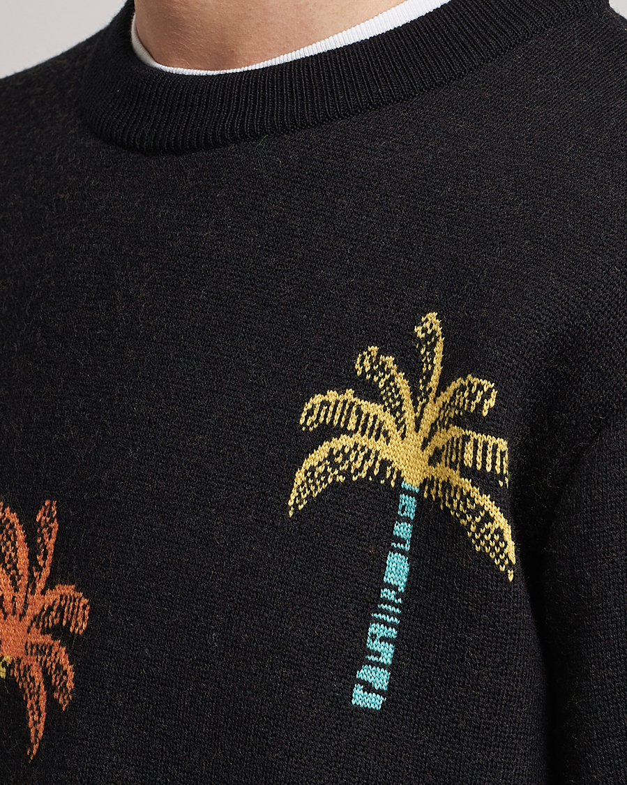 Mies | Puserot | Alanui | Palm Tree Jacquard Sweater Black