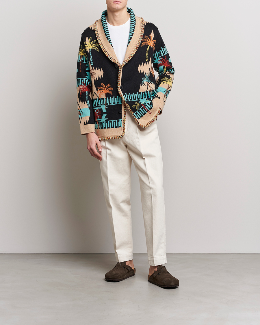 Mies | Puserot | Alanui | Palm Tree Jacquard Cardigan Multicolor