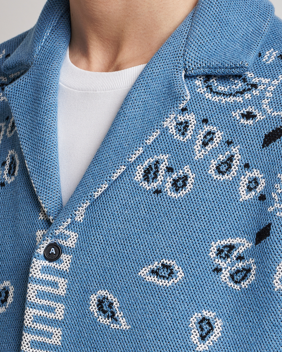 Mies | Kauluspaidat | Alanui | Bandana Print Camp Shirt Light Blue