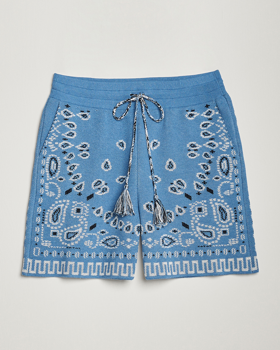 Mies | Shortsit | Alanui | Bandana Print Shorts Light Blue
