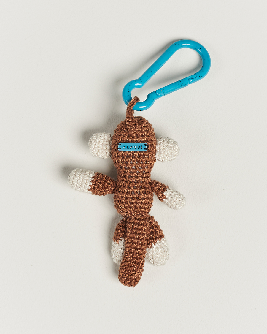 Mies | Avaimenperät | Alanui | Handmade Monkey Crochet Key Holder Brown