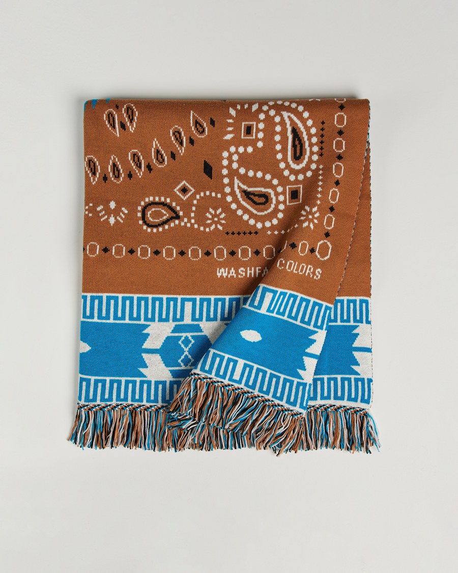 Mies | Alanui Bandana Jacquard Blanket Brown | Alanui | Bandana Jacquard Blanket Brown