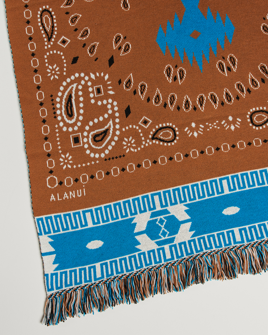 Mies | Alanui Bandana Jacquard Blanket Brown | Alanui | Bandana Jacquard Blanket Brown
