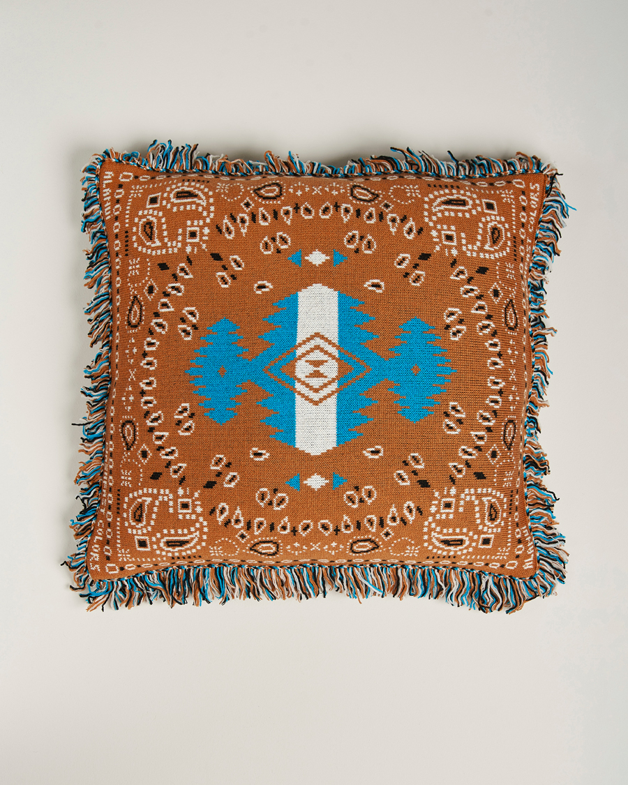 Mies | Alanui Bandana Jacquard Pillow Brown | Alanui | Bandana Jacquard Pillow Brown