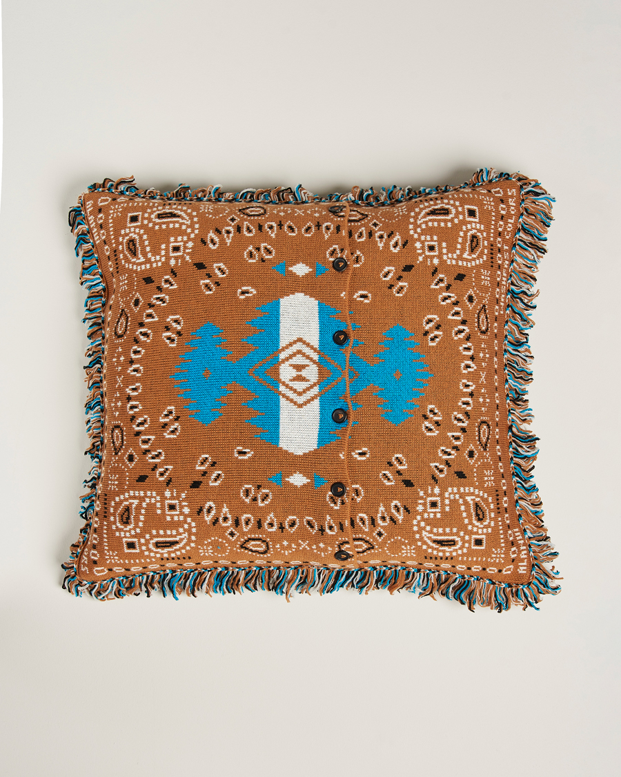 Mies | Alanui Bandana Jacquard Pillow Brown | Alanui | Bandana Jacquard Pillow Brown