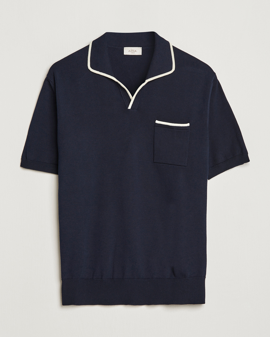 Mies | Pikeet | Altea | Short Sleeve Riviera Polo Navy