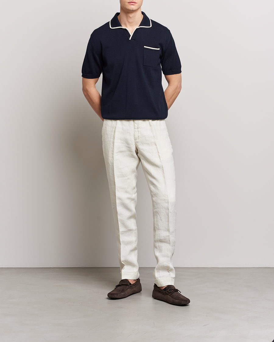 Mies | Pikeet | Altea | Short Sleeve Riviera Polo Navy