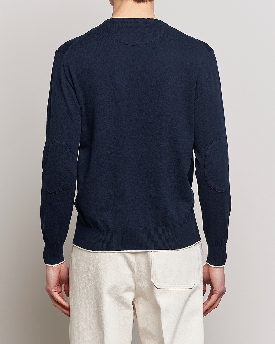 Mies | Puserot | Altea | Soft Cotton Pullover Navy