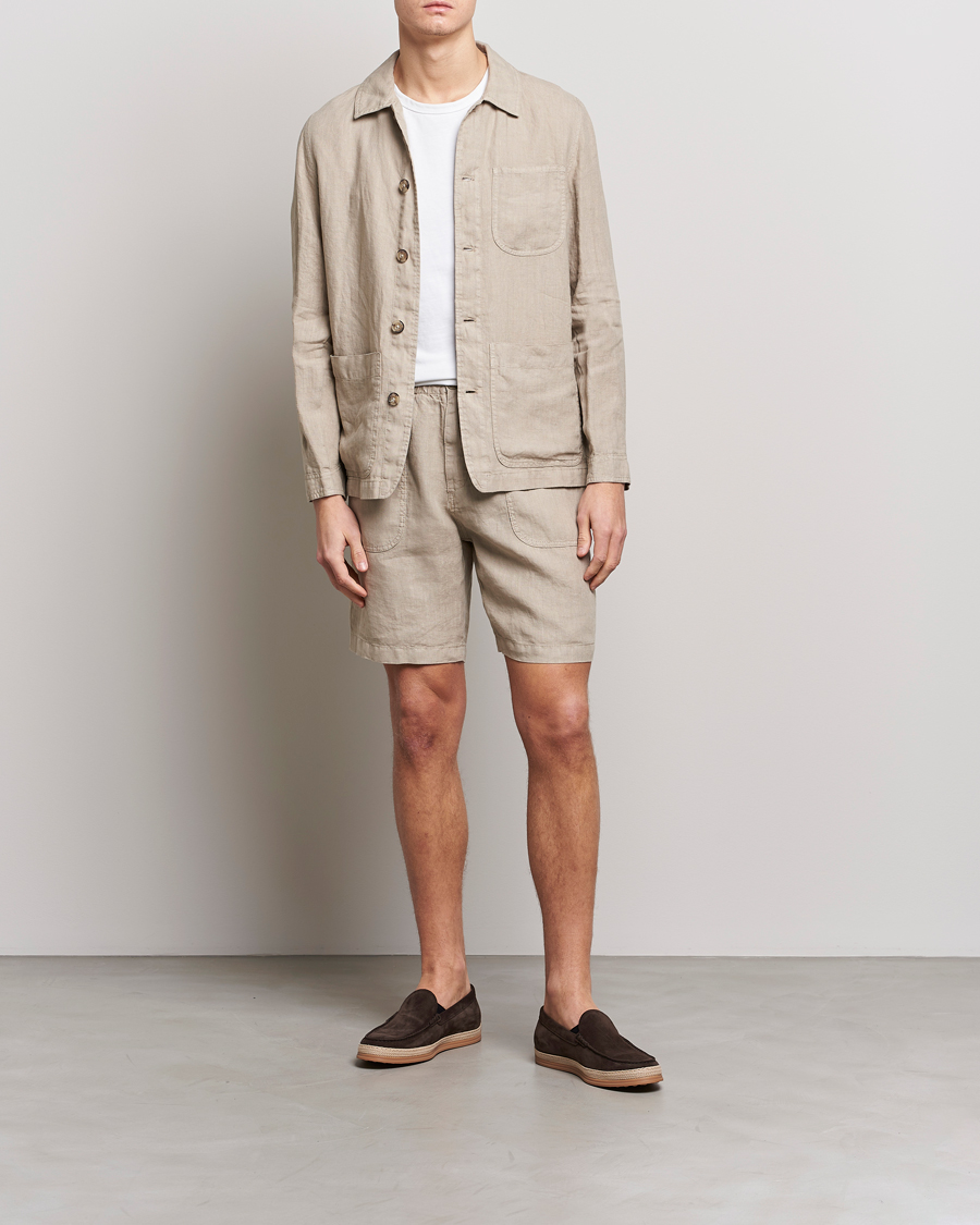 Mies | Shortsit | Altea | Linen Shorts Beige