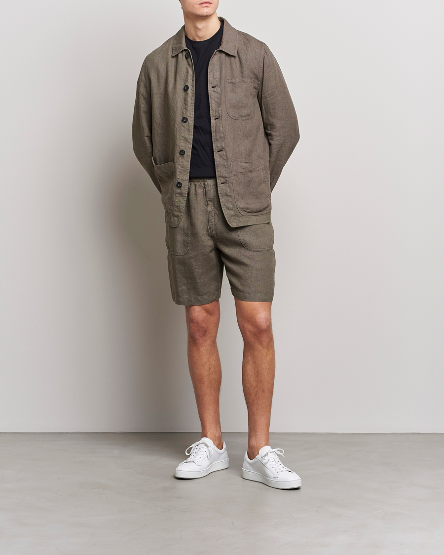 Mies | Shortsit | Altea | Linen Shorts Olive